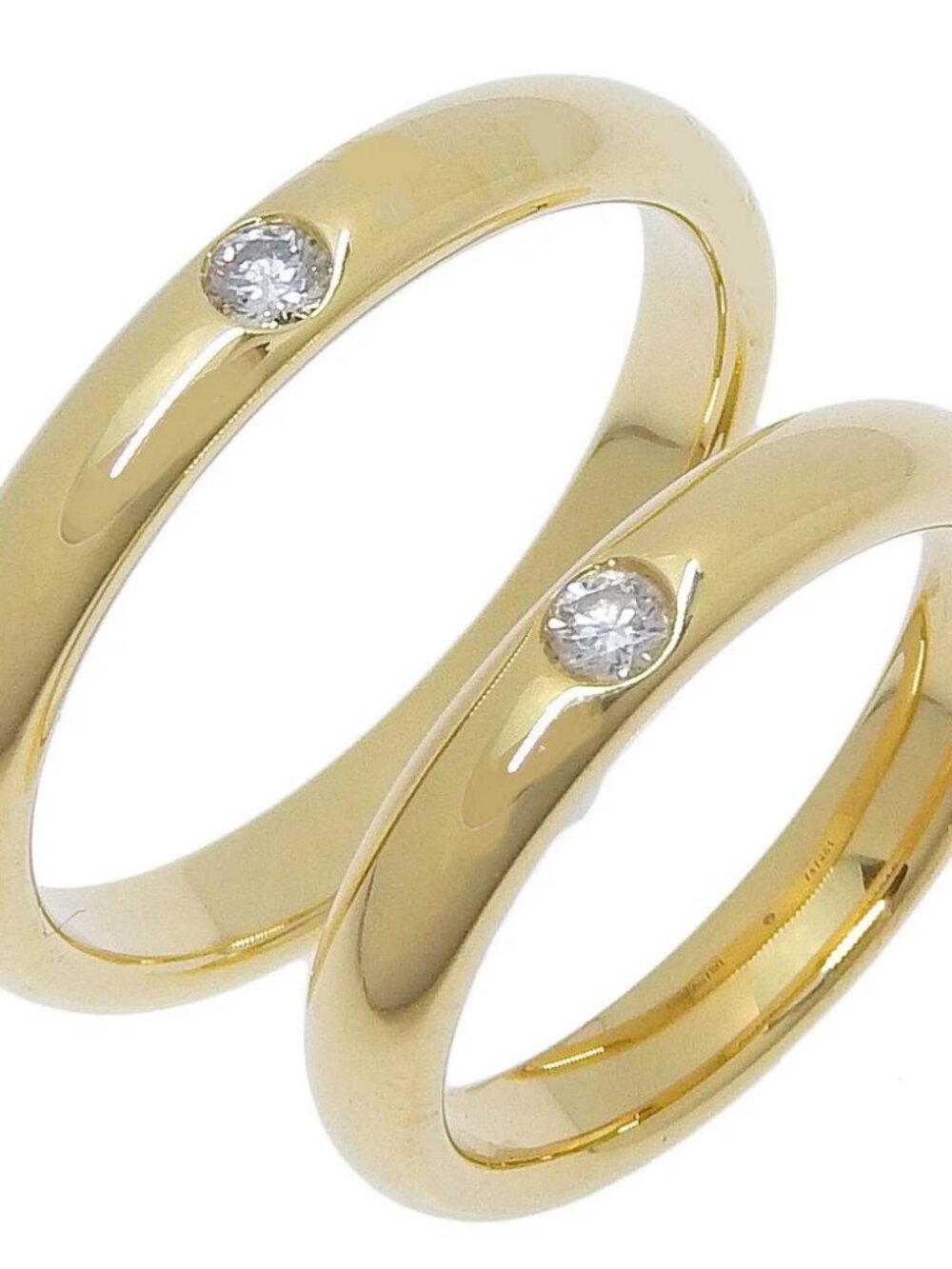 HARRY WINSTON Marriage Pairing Ring Classic diamond K18 yellow gold/diamond